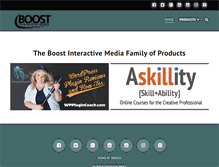 Tablet Screenshot of boostinteractivemedia.com